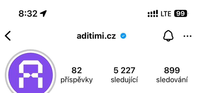 5000 sledujících na sociálních sítích